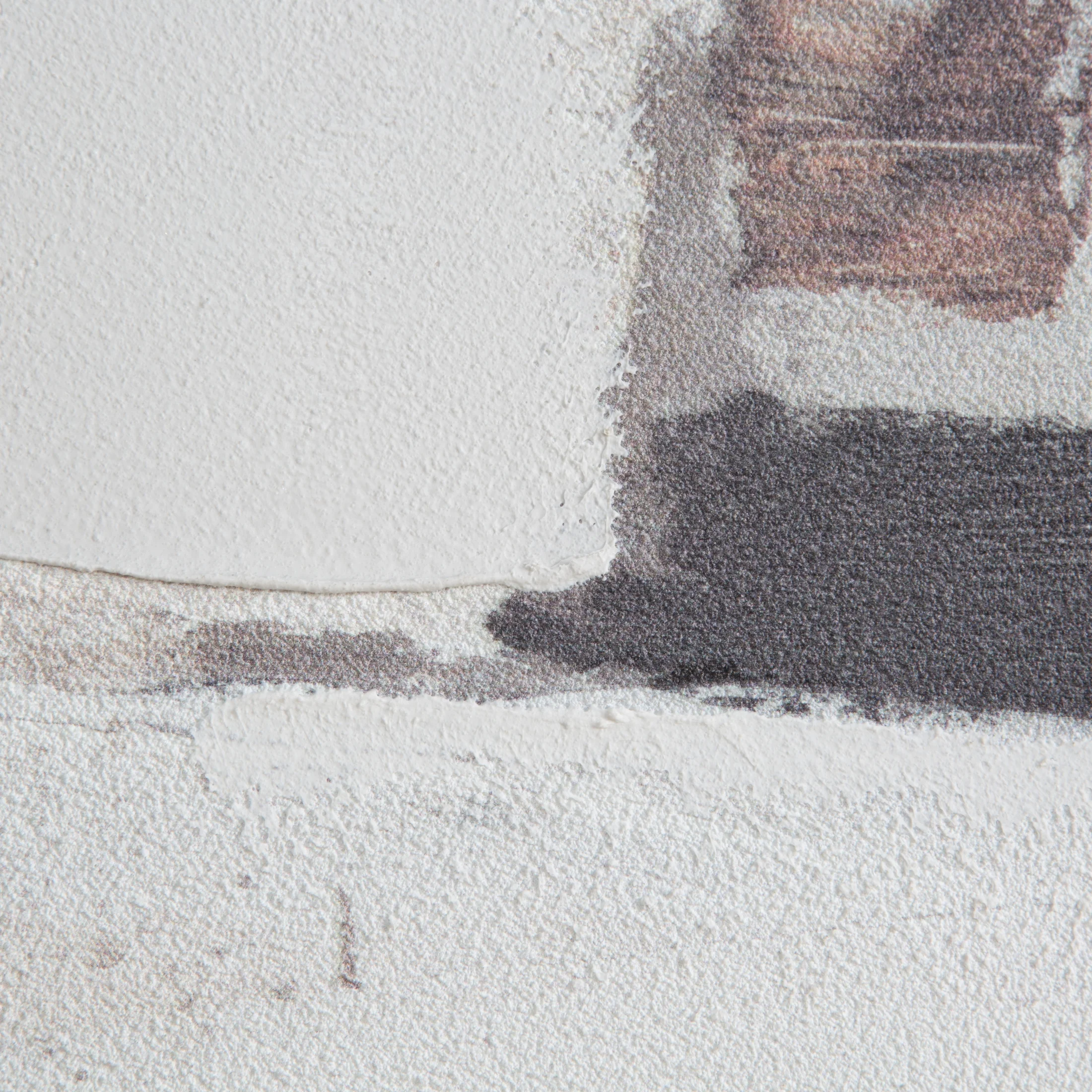 Obraz abstarkcja kremowo, beżowy ręcznie malowany na płótnie 80x80 cm