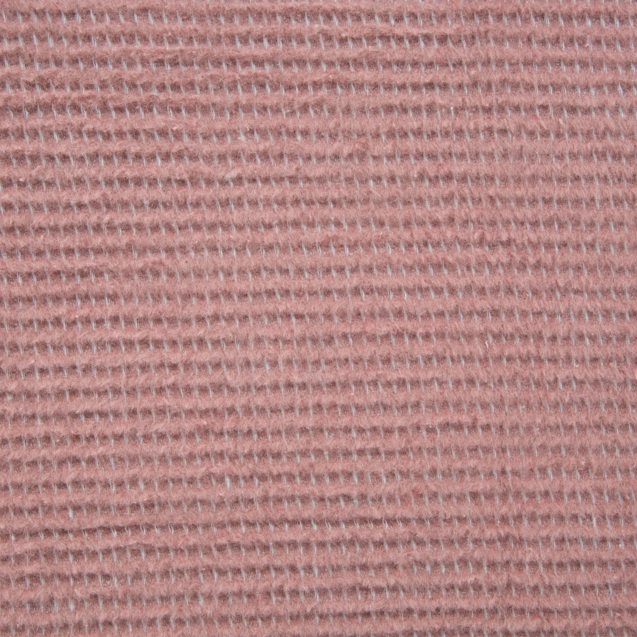 Narzuta na fotel-koc bawełniany 70x160 cm pudrowy róż ze strukturalnym wzorem 3D AMBER Design 91