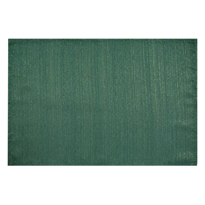 Komplet 4 szt. serwetek zielonych 30x40 cm przetykane błyszczącą nicią - GLAMO