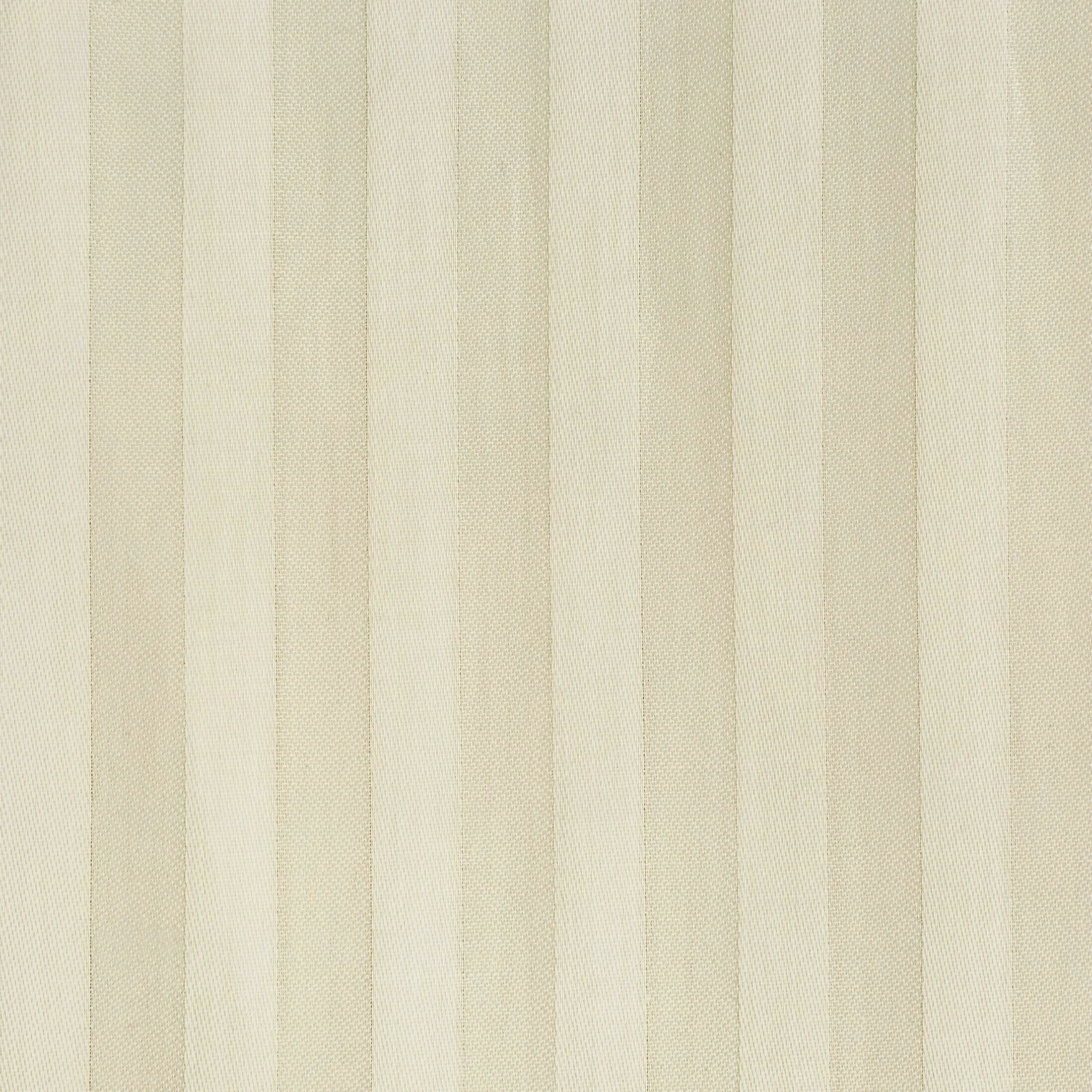 Pościel 220x200 cm komplet 3 częściowy satyna bawełniana kolor kremowy w drobne prążki VERA