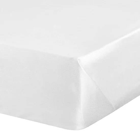 Prześcieradło bez gumki 220x210 cm z satyny bawełnianej kolor biały 125 g/m2 DINA Diva Line | eurofirany