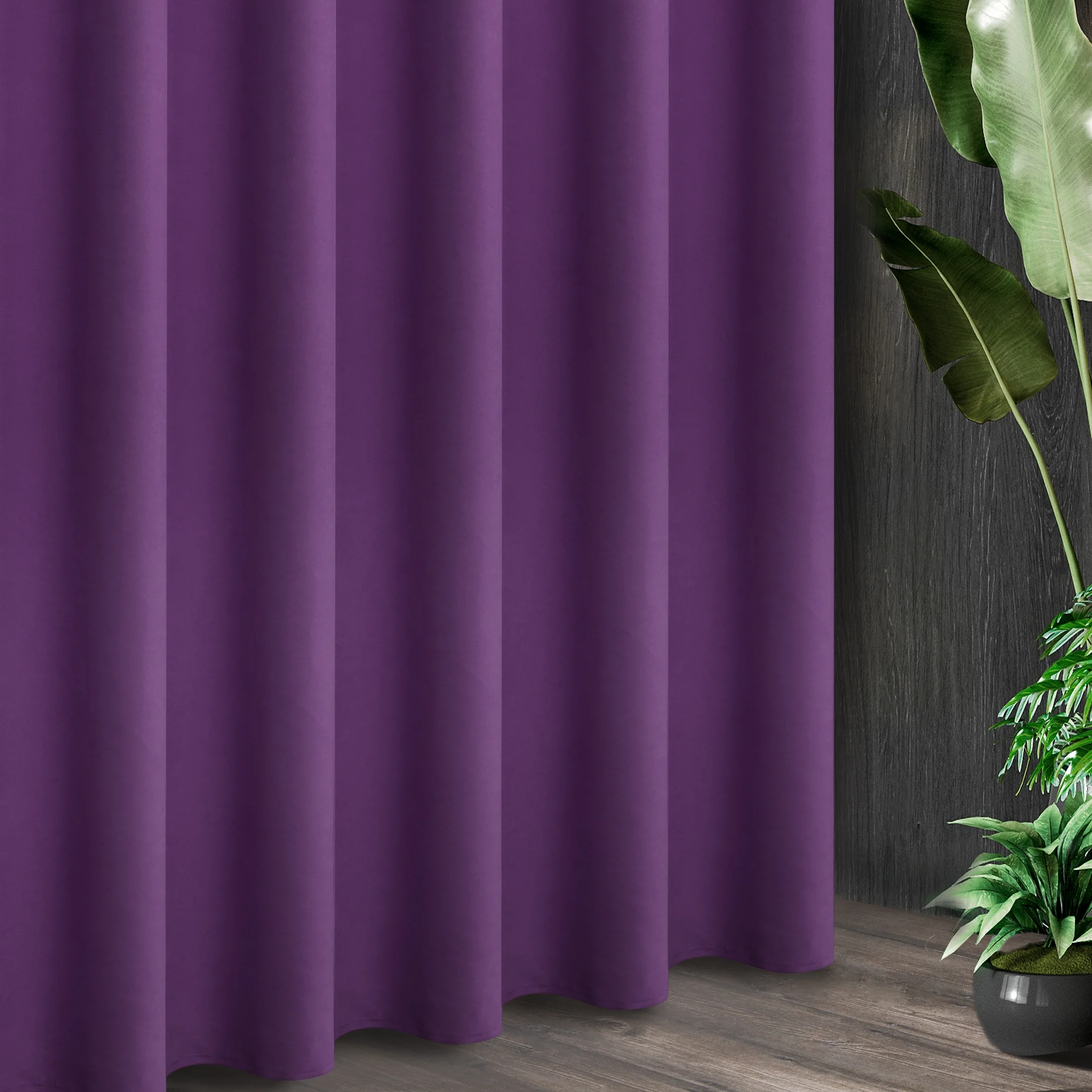 Tkanina zasłonowa, miękka welurowa, jednokolorowa