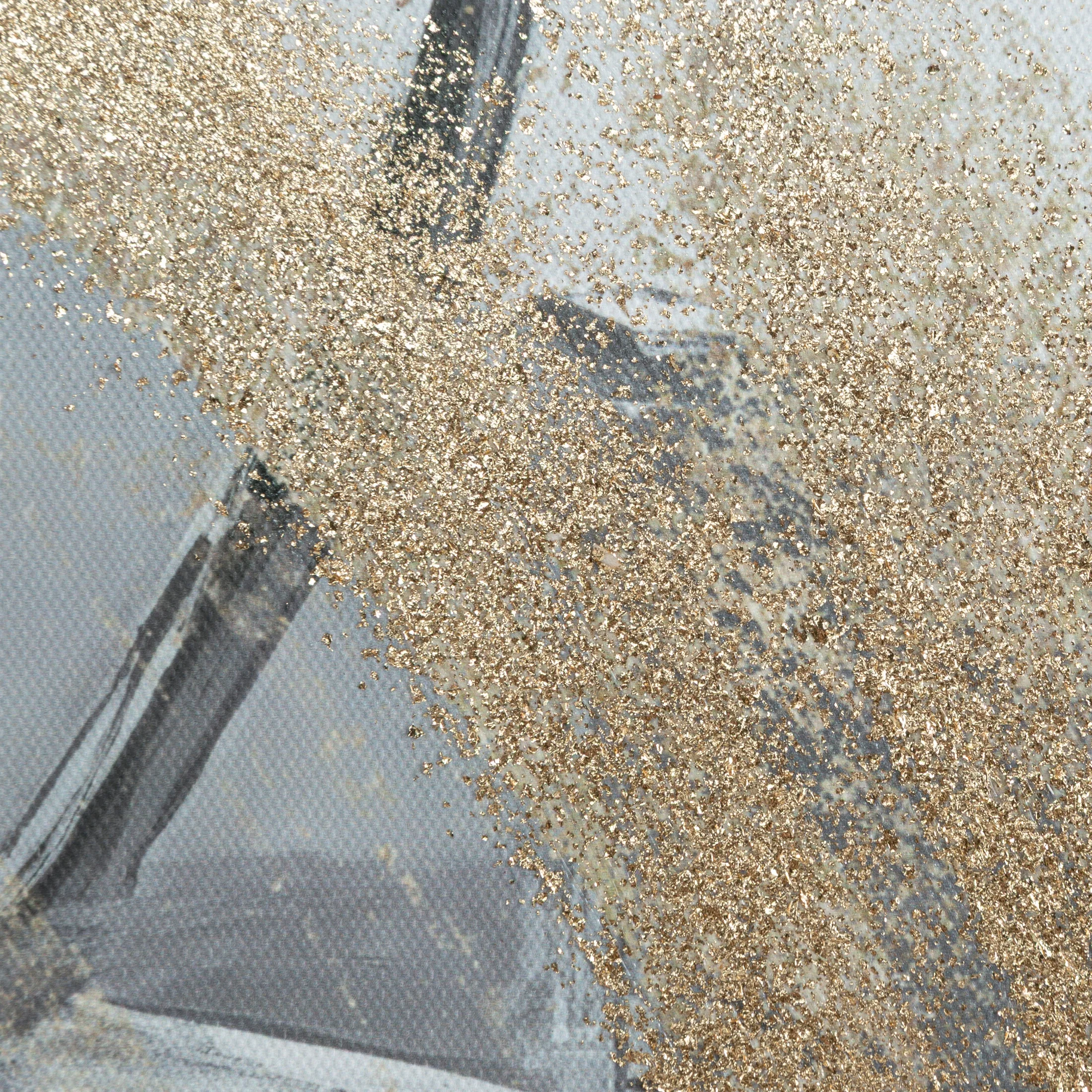 Obraz abstarkcja beżowo, czarny ręcznie malowany na płótnie 80x80 cm