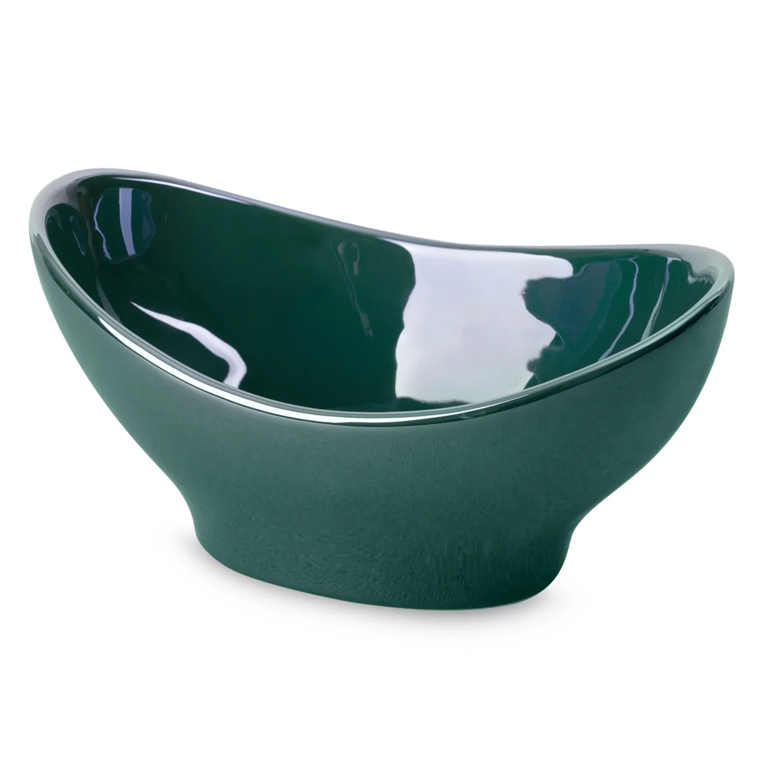 Misa ceramiczna dekoracyjna turkusowa o kształcie łódki 30x18x15 cm BENTO