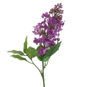 Kwiat sztuczny bez fioletowo, zielony 63 cm