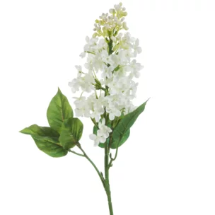 Kwiat sztuczny bez kremowo, zielony 63 cm