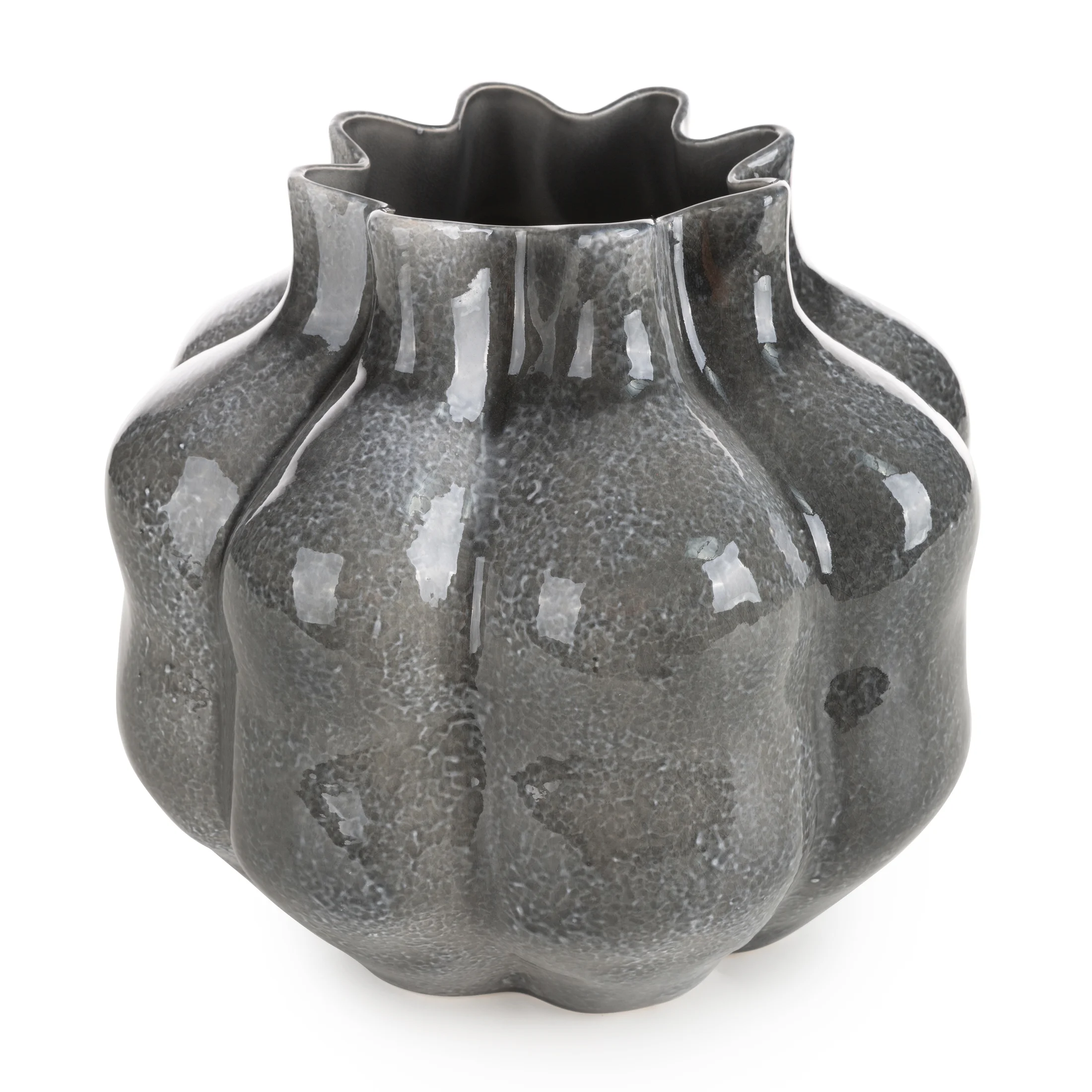 Wazon dekoracyjny NIKO zdobiony wytłaczanym wzorem | eurofirany