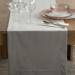 Bieżnik na stół 40x140 cm welwetowy MELINDA z ozdobną listwą