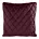 Poszewka na poduszkę 45x45 cm welwetowa, bordowa pikowana we wzór karo z ozdobną wypustką VELVET 27 Eurofirany Premium