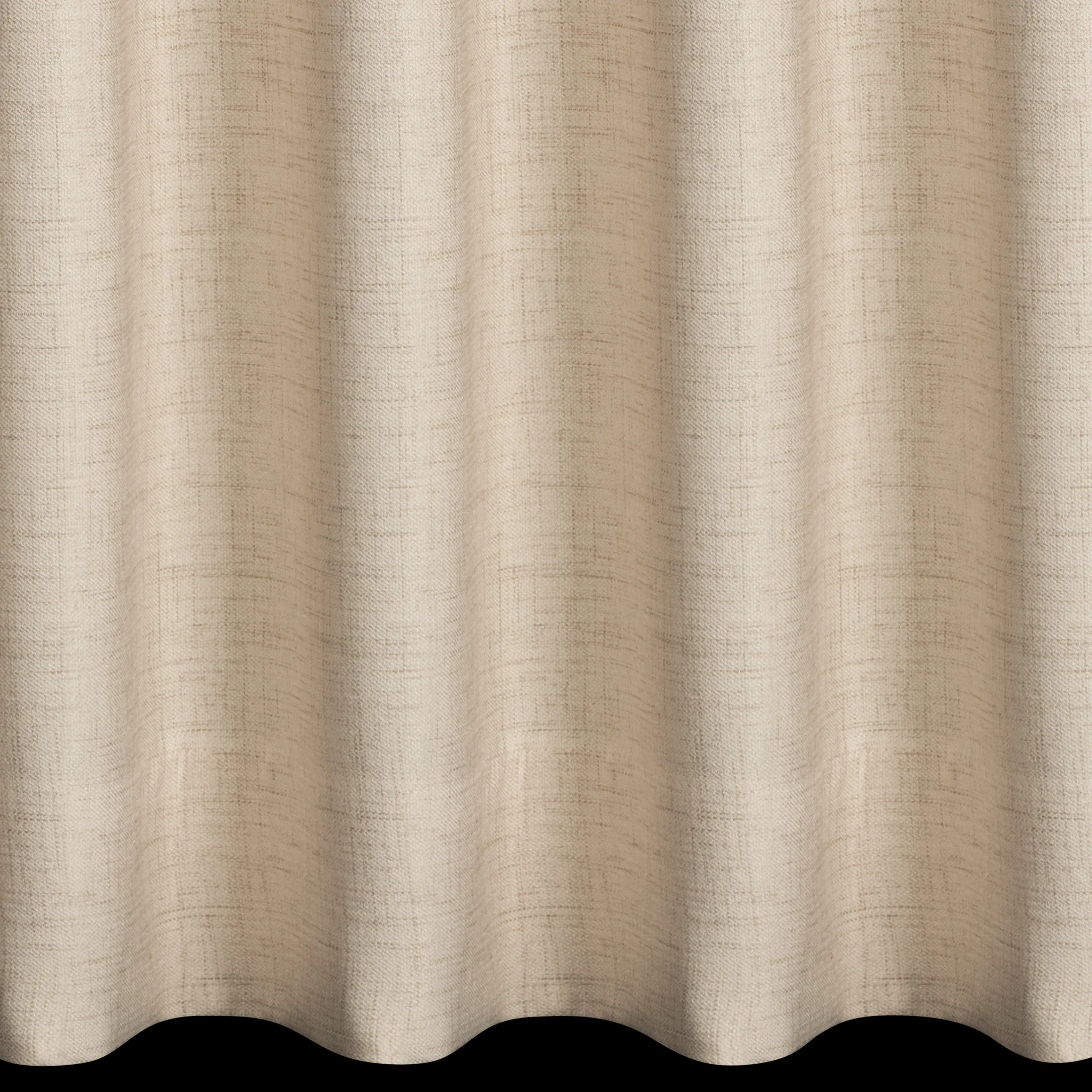 Zasłona beżowa 50x252 cm o naturalnym splocie z efektem melanżu flex 1:2,5