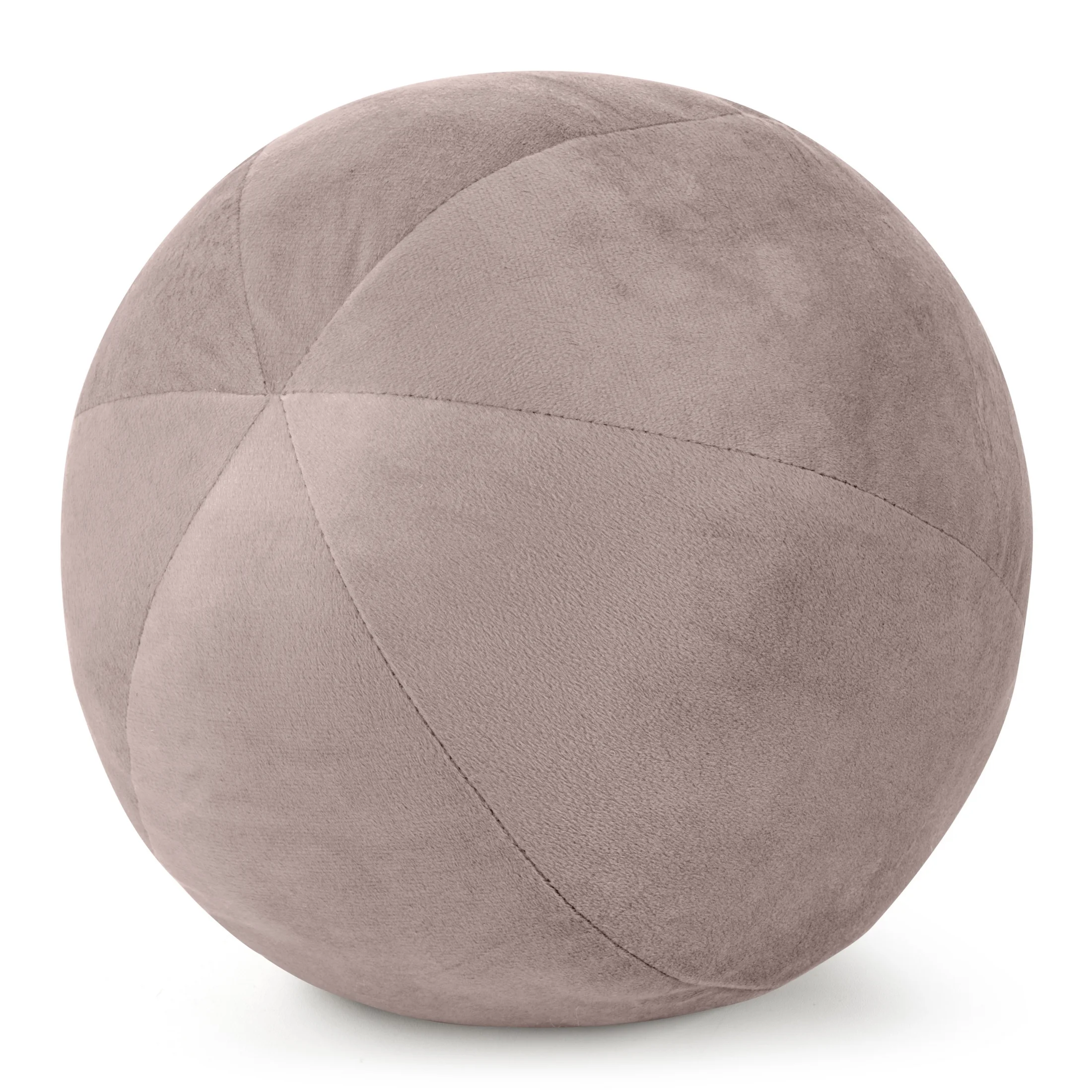 Poduszka dekoracyjna w formie kuli średnica 24 cm welwetowa pudrowa GAJA