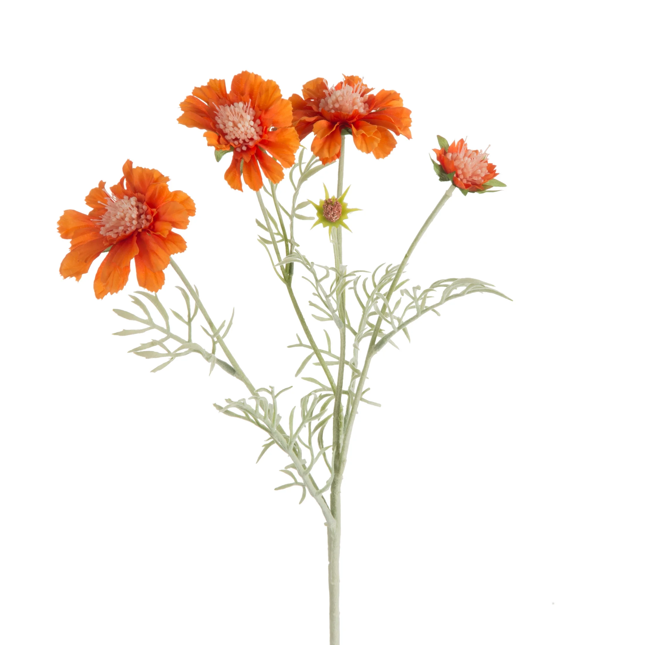 Kwiat sztuczny pomarańczowy 59 cm
