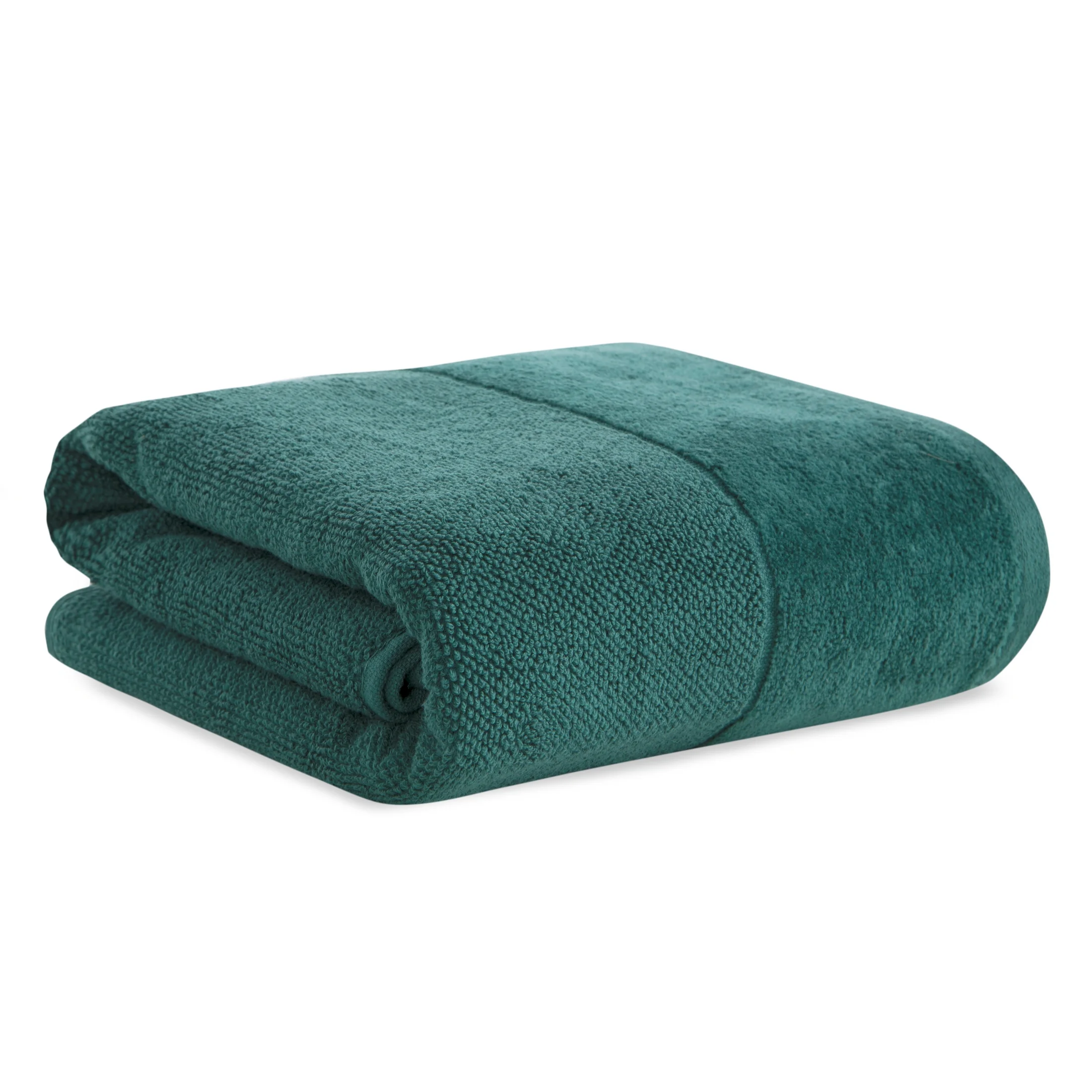 Ręcznik do rąk 30x50 cm bawełniany kolor ciemnozielony zdobiony welwetową bordiurą 500 g/m2 FERO