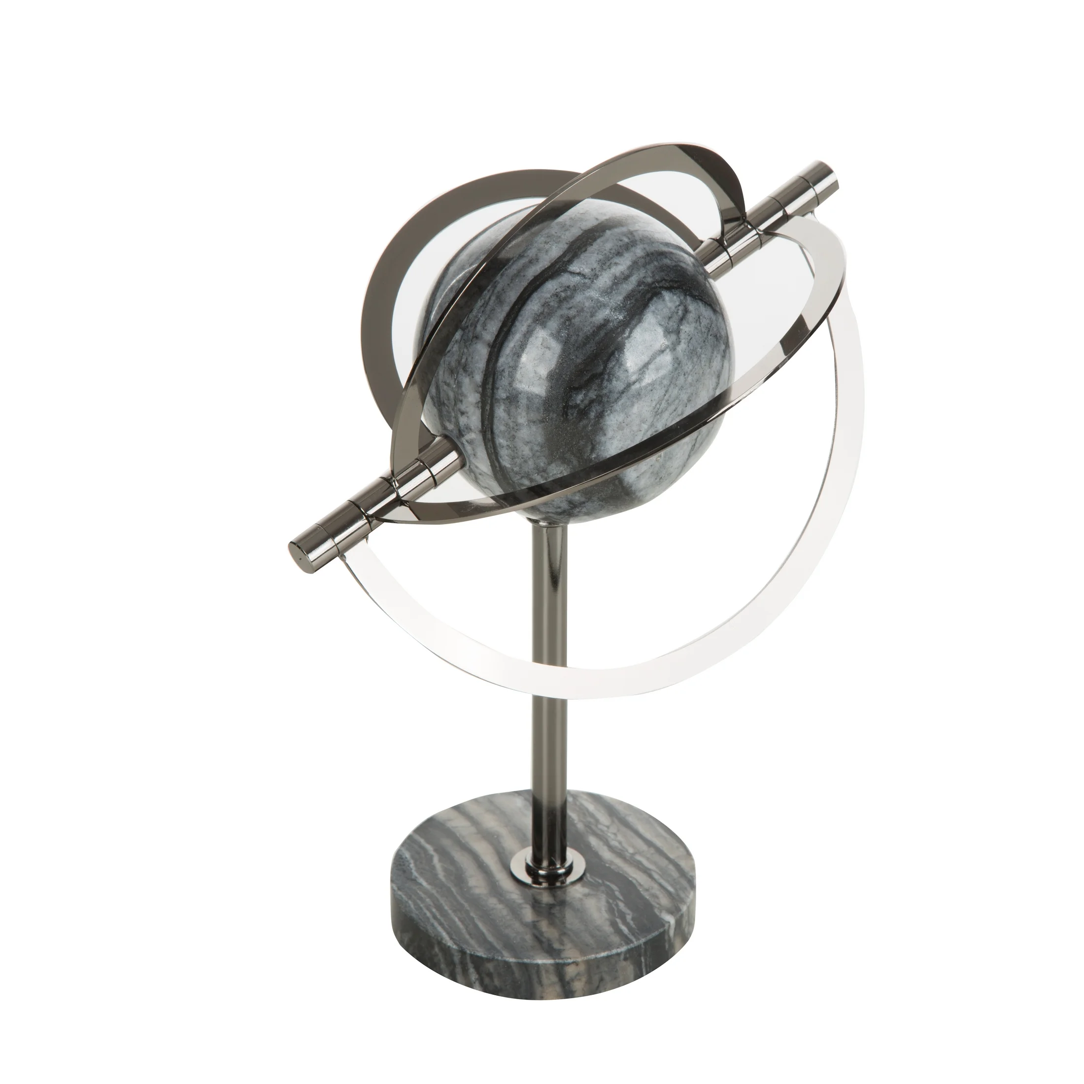 Nowoczesna figurka dekoracyjna na marmurkowej podstawie | eurofirany