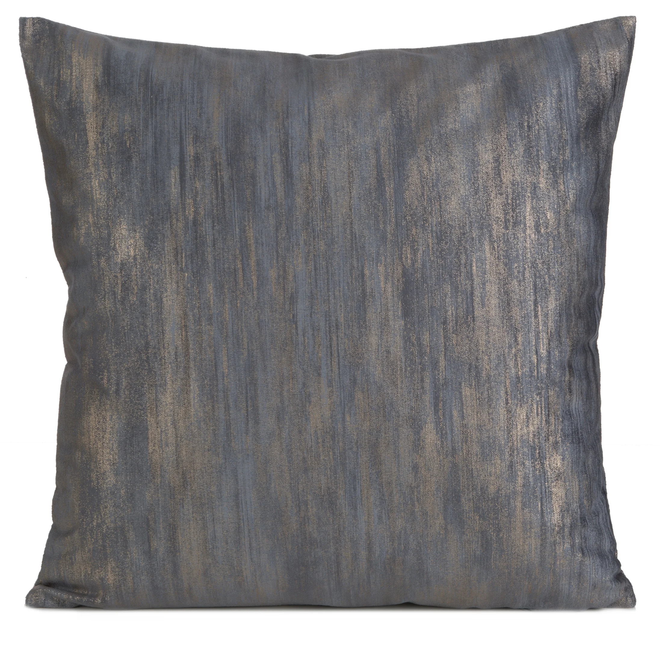 Poszewka na poduszkę 45x45 cm welwetowa grafitowa z przecieranym wzorem ESTEL | eurofirany