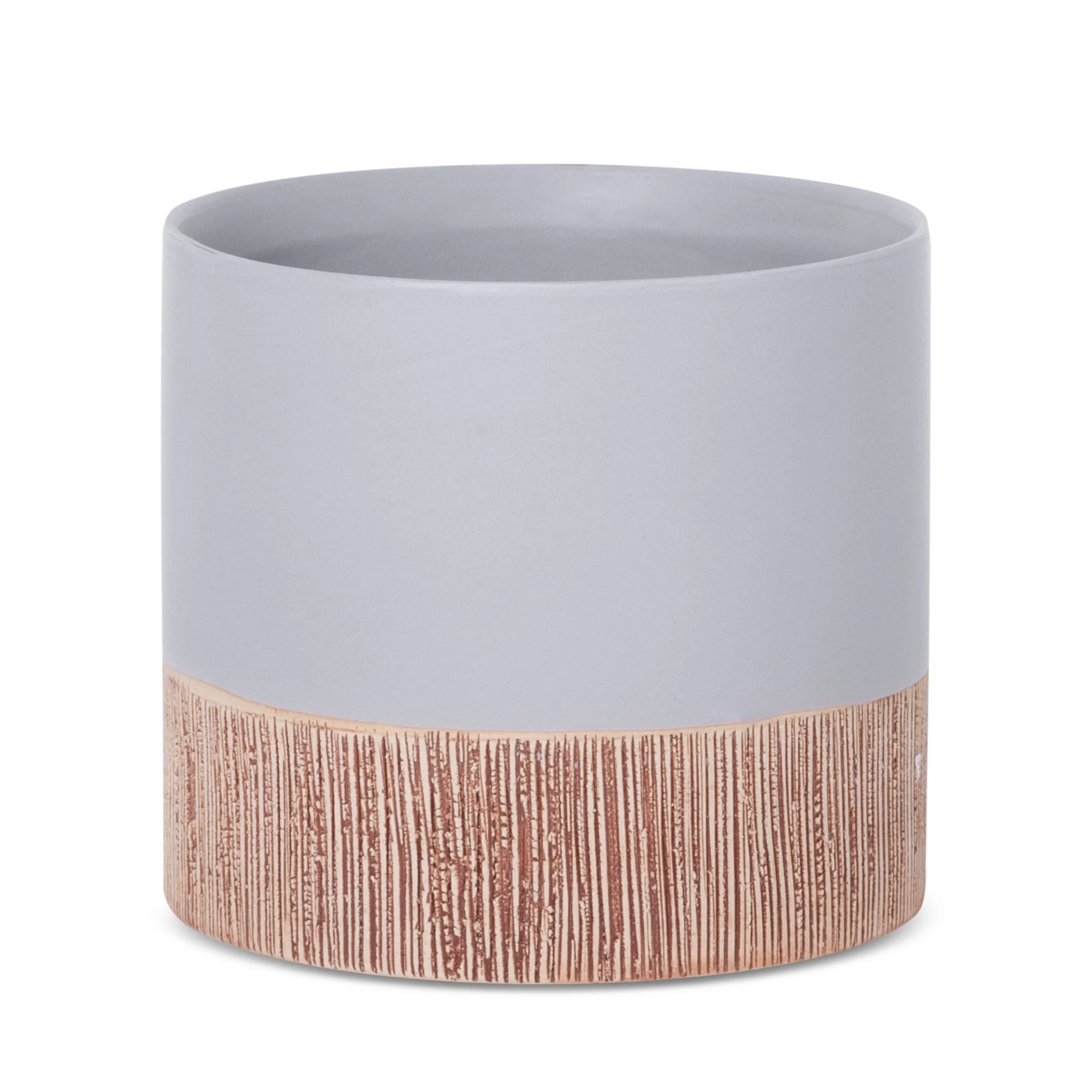 Osłonka ceramiczna na donicę MILI 2 dwukolorowa