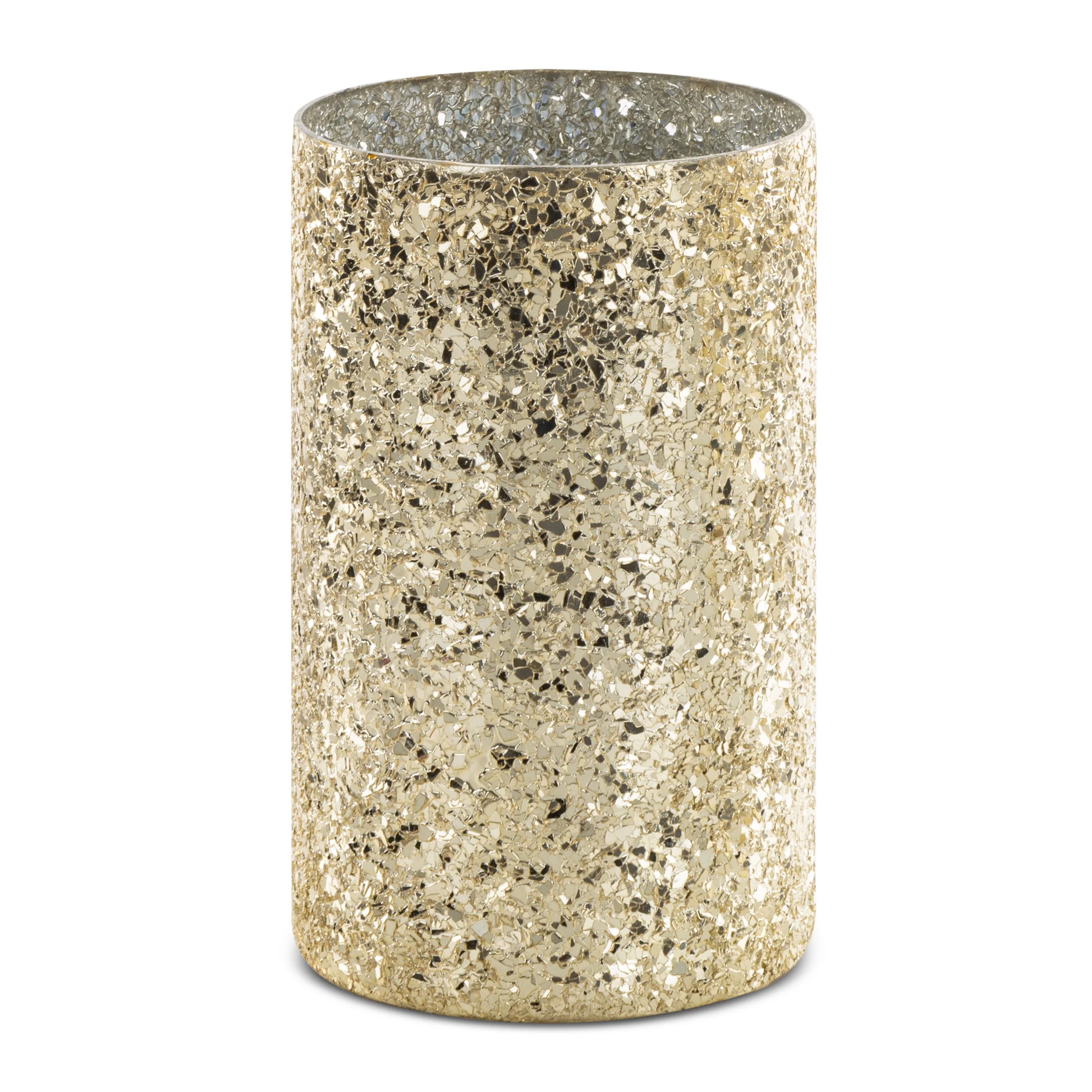 Wazon MELIA ze szkła artystycznego z efektem popękanego szkła