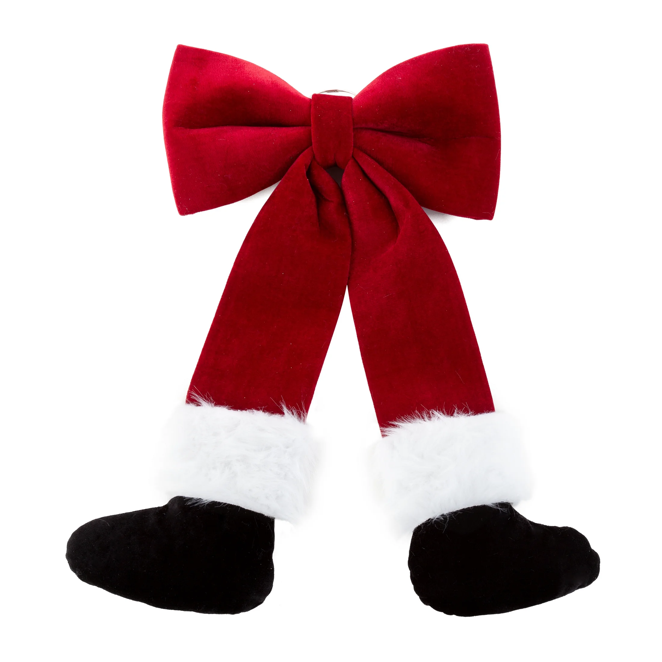 Dużą kokarda welwetowa z uroczymi butami | eurofirany