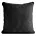 Poszewka na poduszkę 45x45 cm czarna z szenilowej tkaniny - VANI