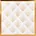 Obraz geometryczny biały ze złotym nadrukiem w złotej ramie 53x53 cm BLANCA 2 LIMITED COLLECTION