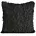 Poszewka na poduszkę 45x45 cm czarna z miękkiego futerka ADORE - kolekcja VULCANO