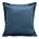 Poszewka na poduszkę 45x45 cm welwetowa granatowa z ozdobnymi brzegami RIA Diva Line