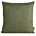 Poszewka na poduszkę 40x40 cm z satyny bawełnianej oliwkowa w delikatne prążki VERA