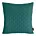 Poszewka na poduszkę 45x45 cm ciemnoturkusowa z matowej tkaniny pikowana w drobny wzorek techniką hot press LIBI