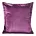 Poszewka na poduszkę 45x45 cm welwetowa ciemnofioletowa z ozdobnymi brzegami RIA Diva Line