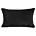 Poszewka na poduszkę 30x50 cm czarna z miękkiej futrzanej tkaniny NINA