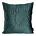 Poszewka na poduszkę 45x45 cm welwetowa, ciemnoturkusowa pikowana we wzór liści RIA 4 Eurofirany Premium