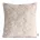 Poszewka na poduszkę 45x45 cm beżowa z miękkiego pluszu zdobiona wypukłym wzorem CARO DESIGN 91