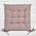 Poduszka na krzesło 40 x 40 x 5 cm wodoodporna pudrowo różowa z pikowaniem GARDEN