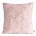 Poszewka na poduszkę 45x45 cm pudrowo różowa z miękkiego pluszu zdobiona wypukłym wzorem CARO DESIGN 91