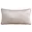 Poduszka 30 x 50 cm welwetowa pudrowa z kontrastującą lamówką GAJA 3
