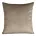 Poszewka na poduszkę 45x45 cm welwetowa, gładka ciemnobeżowa o delikatnym połysku GAJA 1