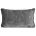 Poszewka na poduszkę 30x50 cm stalowa z szenilowej tkaniny ROSI