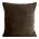 Poszewka na poduszkę 45x45 cm ciemnobrązowa z miękkiej futrzanej tkaniny NINA