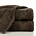 Ręcznik kąpielowy 50x90 cm bawełniany kolor brązowy z żakardową bordiurą 480 g/m2 NIKA