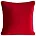 Poszewka na poduszkę 60x60 cm welwetowa, czerwona o delikatnym połysku z ozdobną lamówką GAJA 2