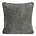 Poszewka na poduszkę 45x45 cm stalowa z szenilowej tkaniny i wypustką na brzegach KLARA 03
