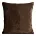 Poszewka na poduszkę 60x60 cm ciemnobrązowa z miękkiej futrzanej tkaniny NINA