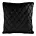 Poszewka na poduszkę 45x45 cm welwetowa, czarna pikowana we wzór karo z ozdobną wypustką VELVET 27 Eurofirany Premium