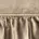 Zasłona welwetowa ciemnobeżowa zdobiona falbanami i lśniącymi akcentami 140x250 cm taśma - CARLI