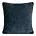 Poszewka na poduszkę 45x45 cm granatowa z szenilowej tkaniny z wypustką na brzegach KLARA 01