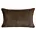 Poszewka na poduszkę 30x50 cm ciemnobrązowa z miękkiej futrzanej tkaniny NINA