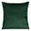 Poszewka na poduszkę 45x45 cm welwetowa, gładka ciemnozielona o delikatnym połysku GAJA 1