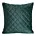 Poszewka na poduszkę 45x45 cm welwetowa ciemnozielona pikowana metodą tradycyjnego szycia RIA 1 Eurofirany Premium