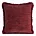Poszewka na poduszkę 45x45 cm bordowa szenilowa zdobiona futerkiem na brzegach BLANCA 02