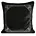 Poszewka na poduszkę 45x45 cm welwetowa, czarna zdobiona wzorem z kryształków ROYAL 9